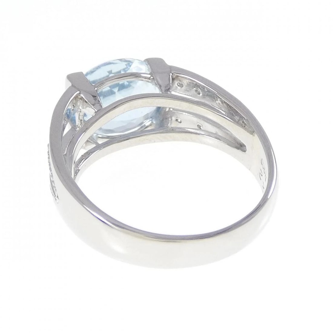 PT900 AQUAMARINE RING - 3