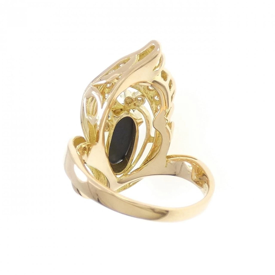 K18YG BLACK OPAL RING - 3
