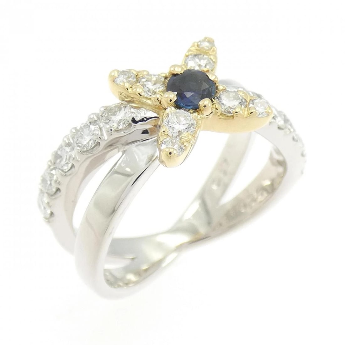 K18WG/K18YG SAPPHIRE RING (1 of 3)