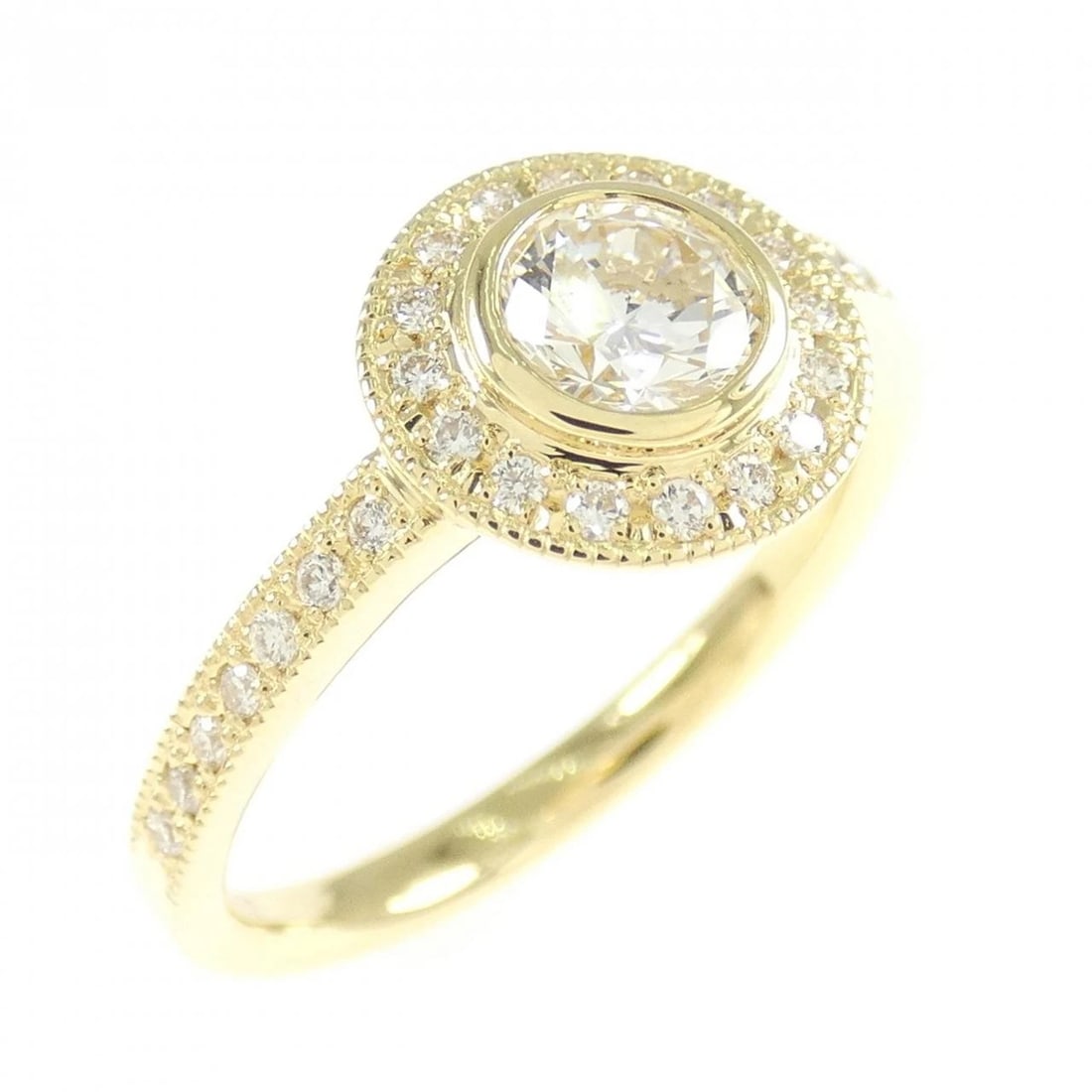 K18YG DIAMOND RING: K18YG Diamond Ring Brand: Unbranded Type/Style: Ring Material: K18YG, Main Stone/Creation Natural Color: Yellow Gold Size: US 5 3/4 Accessories: None Accessories Notice: When purchasing pr