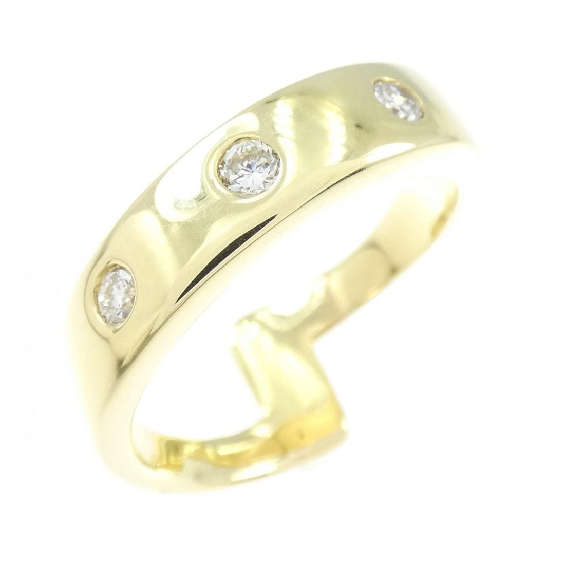 750YG DIAMOND RING: 750YG Diamond Ring Brand: Unbranded Type/Style: Diamond Ring Material: 750YG, Main Stone/Creation Natural Color: Yellow gold Size: US 7 1/2 Accessories: None Accessories Notice: When purchasing