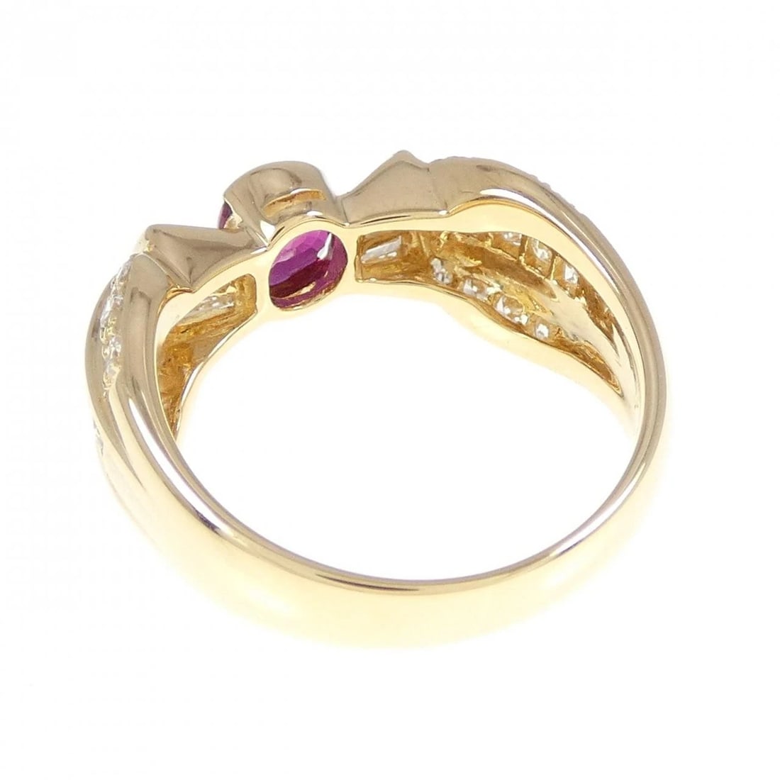 18K YELLOW GOLD RUBY RING - 3