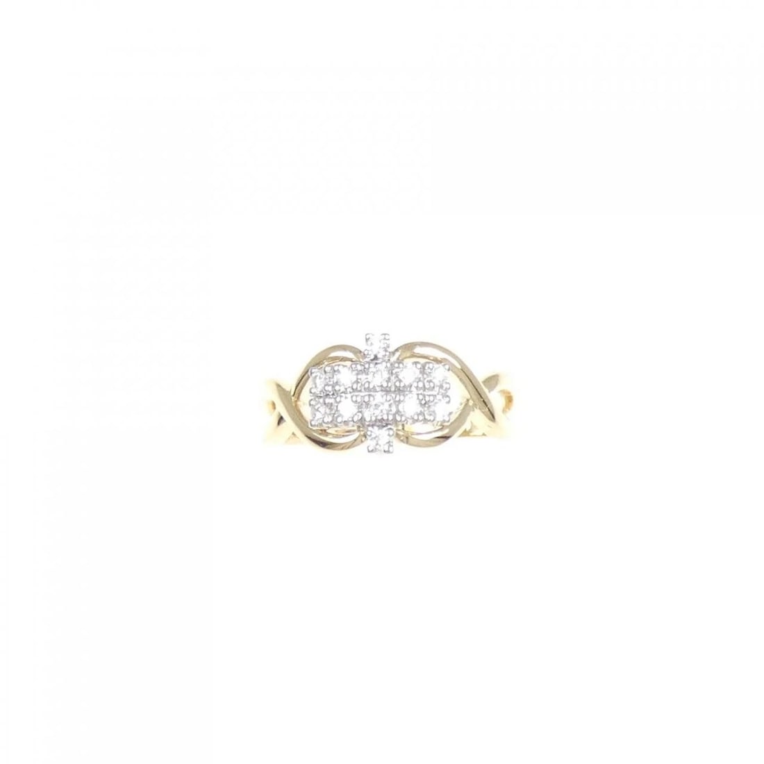 K18YG/PT DIAMOND RING: K18YG/PT Diamond Ring Brand: Unbranded Type/Style: Diamond Ring Material: K18YG/PT, Main Stone/Creation Natural Color: YG,Silver Size: US 6 1/4 Accessories: None Accessories Notice: When purchasing