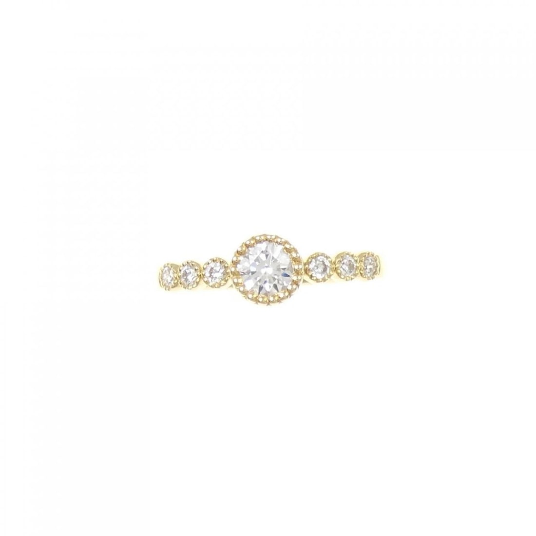 K18YG DIAMOND RING - 2