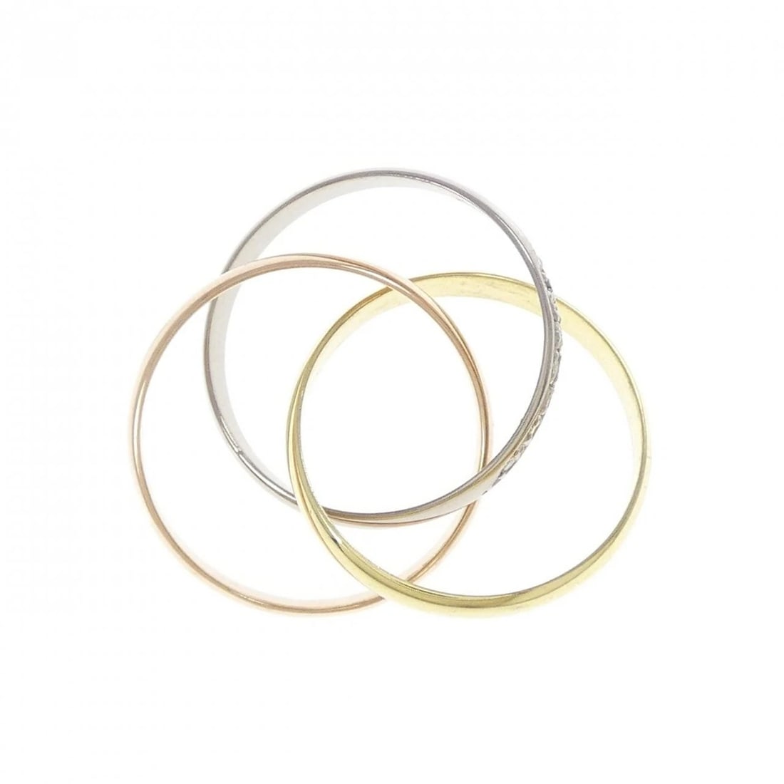 K18 THREE-COLOR DIAMOND RING - 3