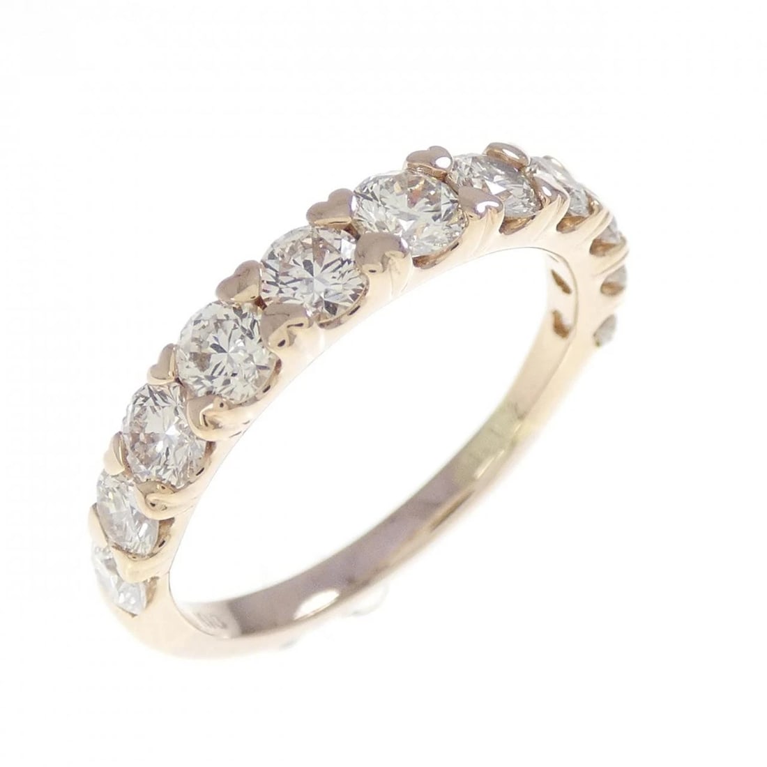 K18PG HEART DIAMOND RING: K18PG Heart Diamond Ring Brand: Unbranded Type/Style: Diamond Ring Material: 18k Pink Gold, Main Stone/Creation Natural Color: Pink Gold Size: Accessories: None Accessories Notice: When pu