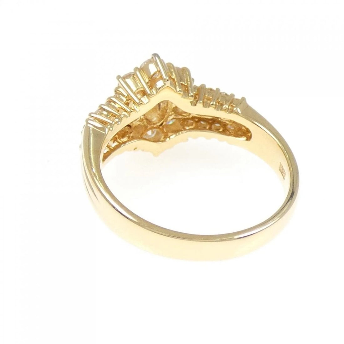 K18YG DIAMOND RING - 2