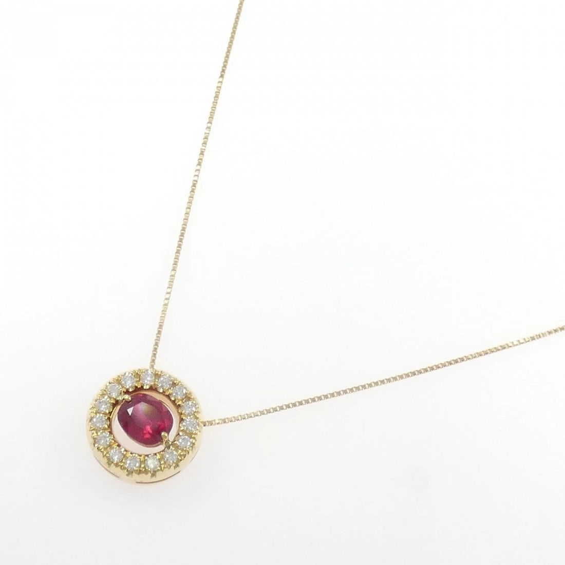 K18YG RUBY NECKLACE - 2