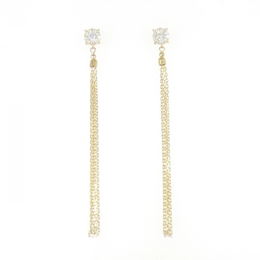 K18YG DIAMOND PIERCE: K18YG Diamond Pierce Brand: Unbranded Type/Style: Diamond Pierce/Earring Material: K18 yellow gold, Main Stone/Creation Natural Color: Yellow Gold Size: Actual Size Approximate dimensions (height x