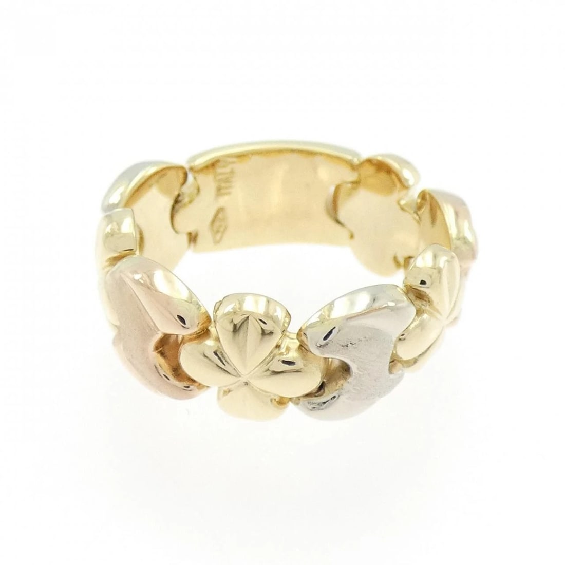 750 THREE-COLOR RING: 750 Three-Color Ring Brand: Unbranded Type/Style: Ring Material: , Color: multu Size: US 5 1/4 Accessories: None Accessories Notice: When purchasing pre-owned goods, please refer to the photos of the