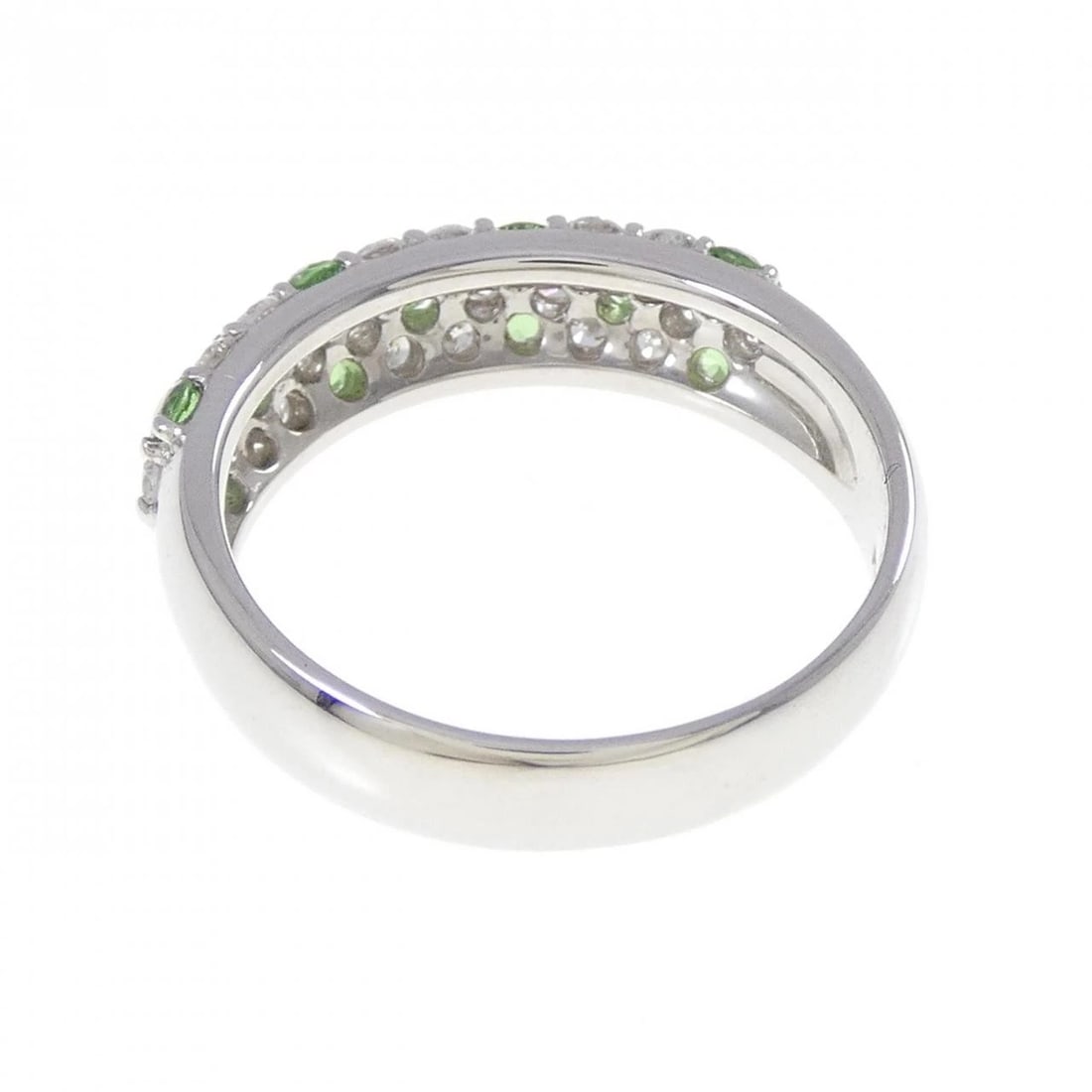 PT900 GREEN GARNET RING - 3