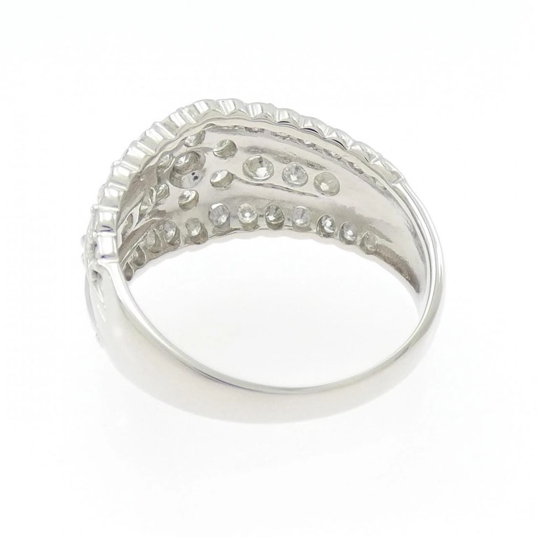 PT900 FLOWER DIAMOND RING - 3