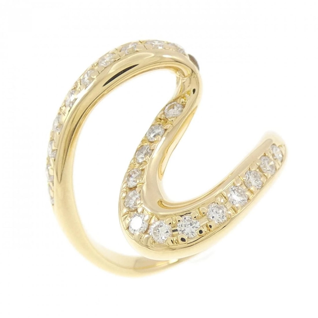 K18YG DIAMOND RING: K18YG Diamond Ring Brand: Unbranded Type/Style: Diamond Ring Material: K18YG, Main Stone/Creation Natural Color: Yellow Gold Size: US 6 1/4 Accessories: None Accessories Notice: When purch