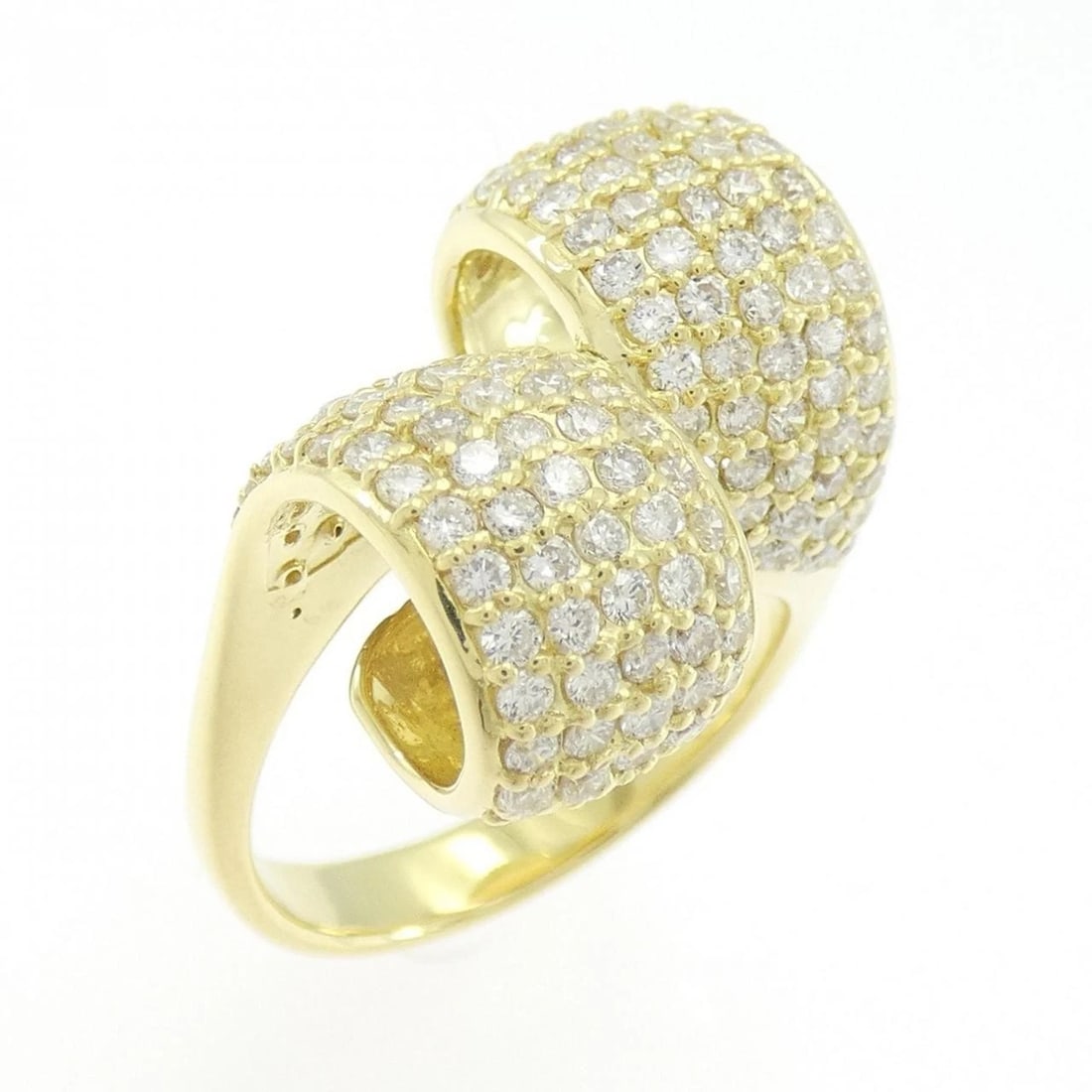 K18YG DIAMOND RING: K18YG Diamond Ring Brand: Unbranded Type/Style: Diamond Ring Material: 18K Yellow Gold, Main Stone/Creation Natural Color: Yellow Gold Size: US 6 1/4 Accessories: None Accessories Notice: