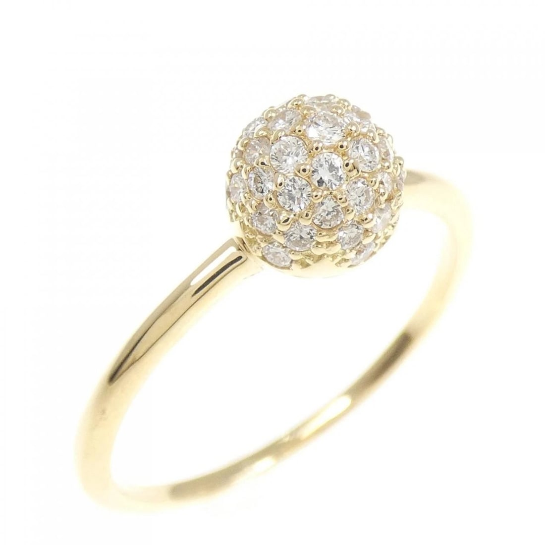 K18YG DIAMOND RING: K18YG Diamond Ring Brand: Unbranded Type/Style: Ring Material: 18K Yellow Gold, Main Stone/Creation Natural Color: Yellow Gold Size: 7.5-8 (US size) Accessories: None Accessories Notice: When