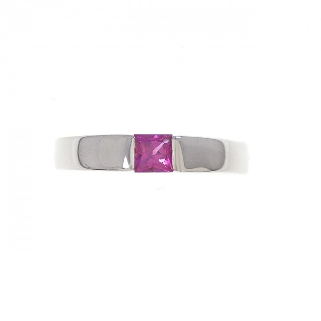 K18WG RUBY RING: K18WG Ruby Ring Brand: Unbranded Type/Style: Ruby Ring Material: K18WG, Main Stone/Creation RUBY Secondary Stone Diamond Color: White Gold Size: US 51/4 Accessories: None Accessories Notice: When