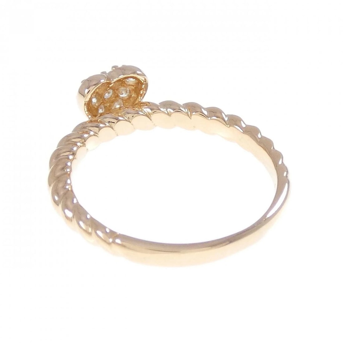 K18PG HEART DIAMOND RING - 3