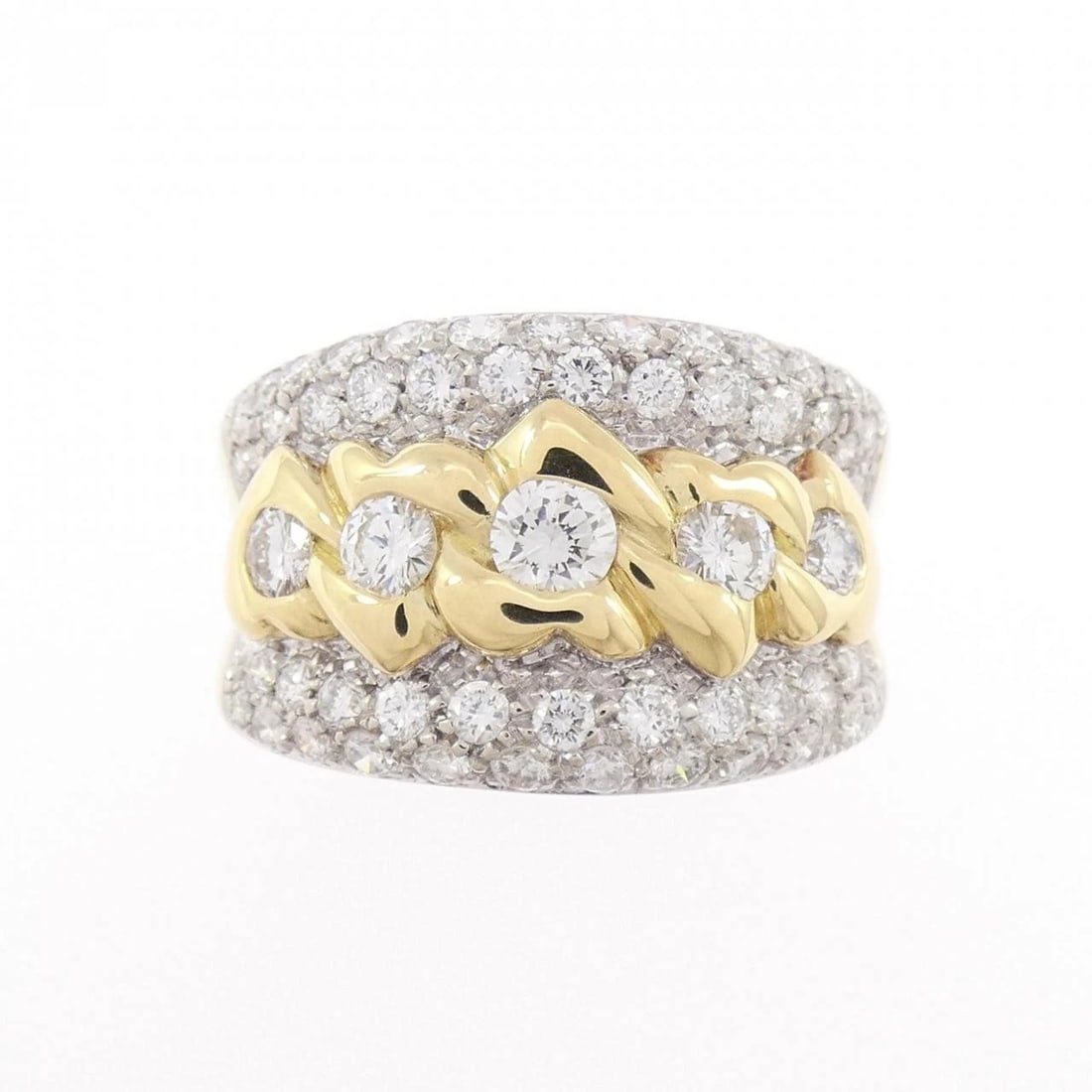 750YG/750WG DIAMOND RING: 750YG/750WG Diamond Ring Brand: Unbranded Type/Style: Diamond Ring Material: 750YG/750WG, Main Stone/Creation Natural Color: YG,WG Size: US 8 Accessories: None Accessories Notice: When pur