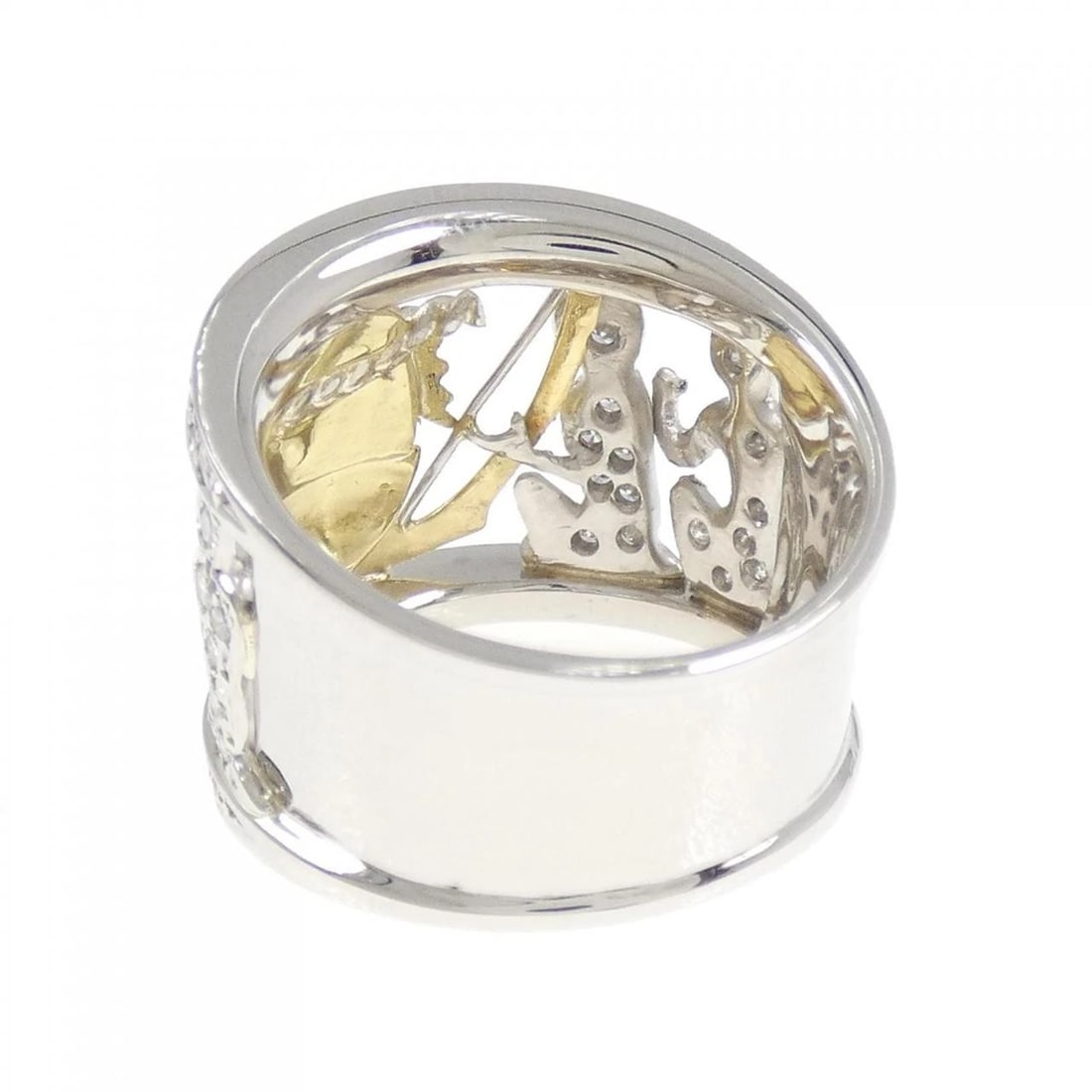 PT900/K18YG DIAMOND RING - 3