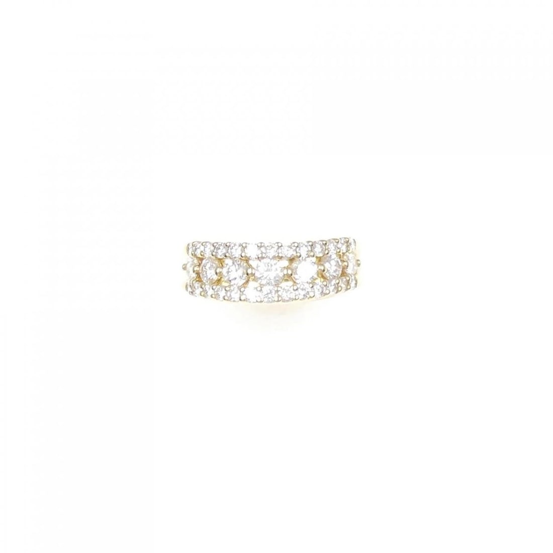 K18YG DIAMOND RING - 2