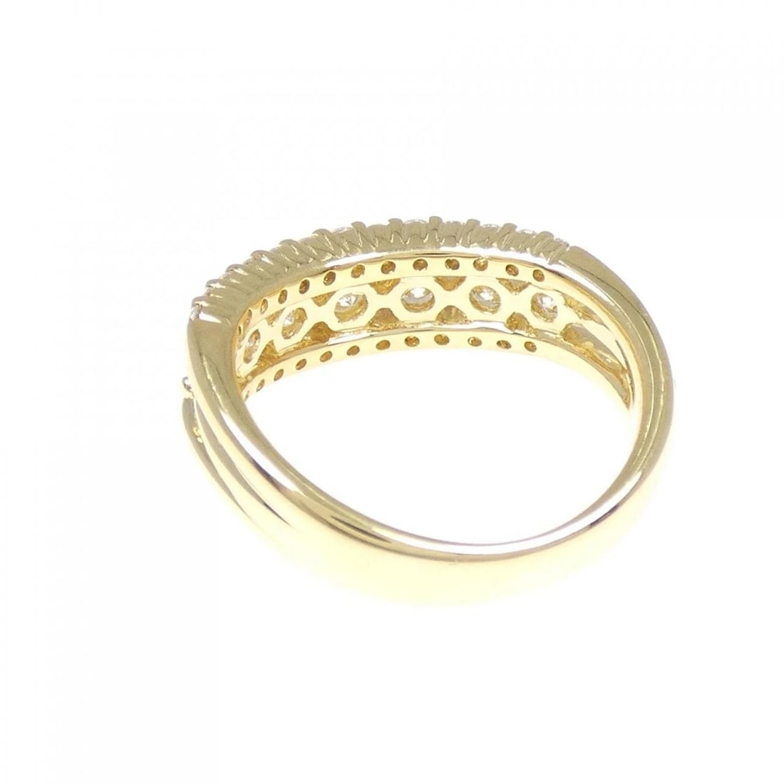 K18YG DIAMOND RING - 3