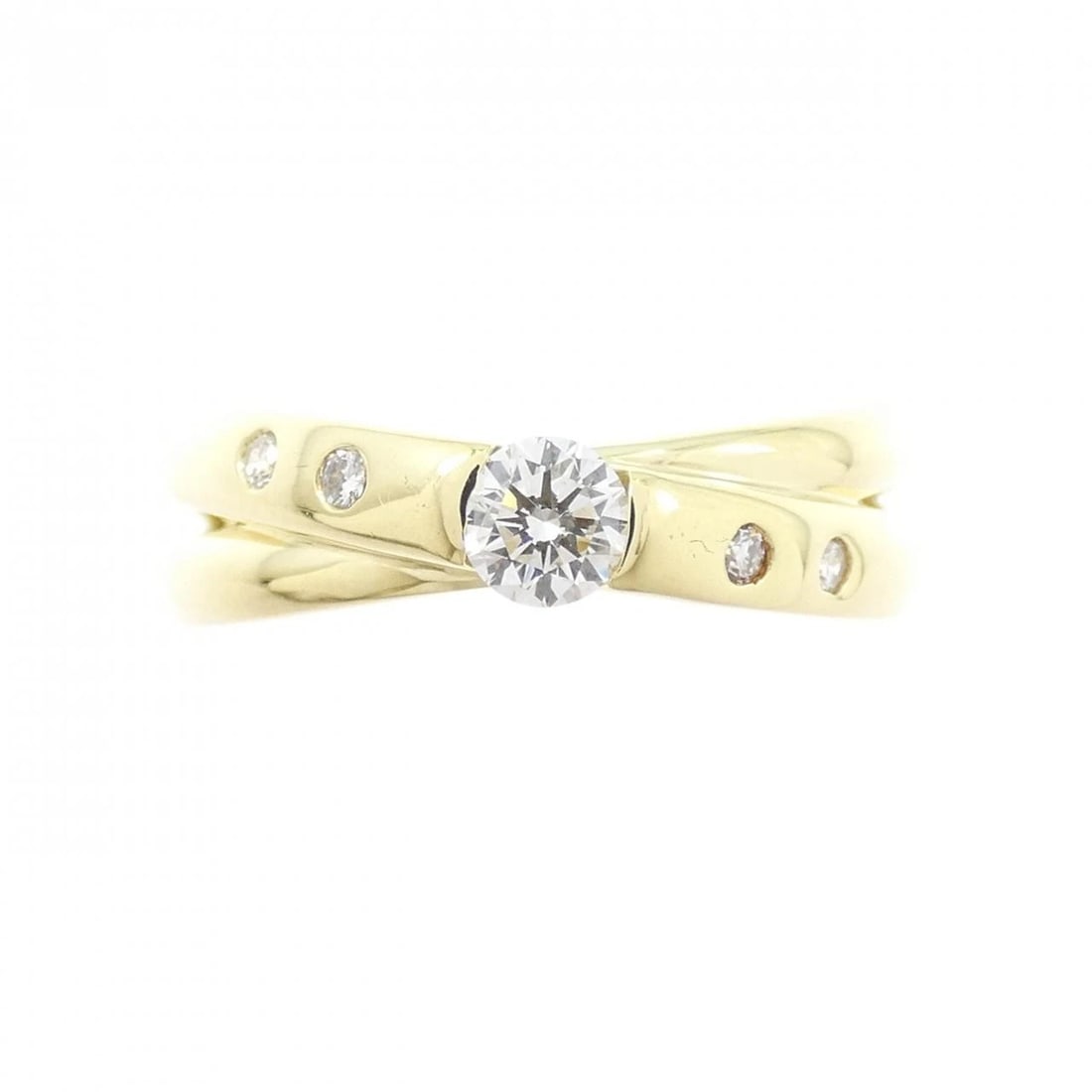 K18YG DIAMOND RING - 2