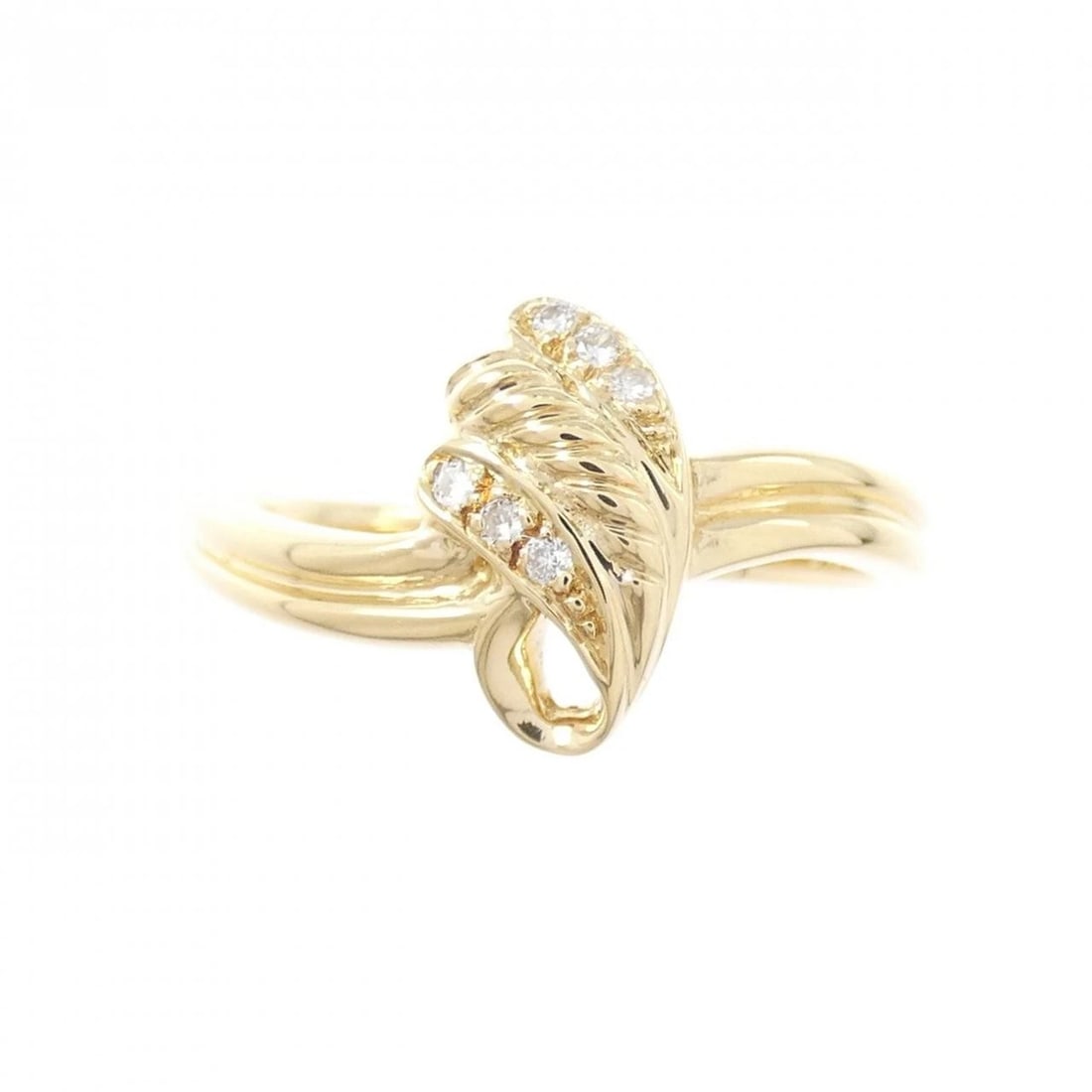 18KYG DIAMOND RING: 18KYG Diamond Ring Brand: Unbranded Type/Style: Diamond Ring Material: K18YG, Main Stone/Creation Natural Color: Yellow Gold Size: US 7 Accessories: None Accessories Notice: When purchasing pre-owned