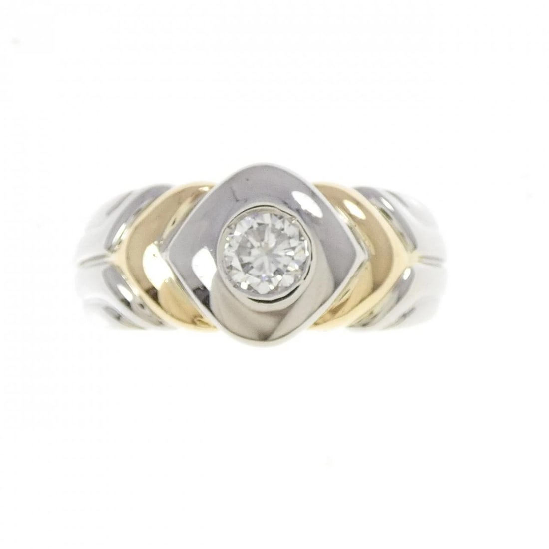 PT900/K18YG DIAMOND RING - 2