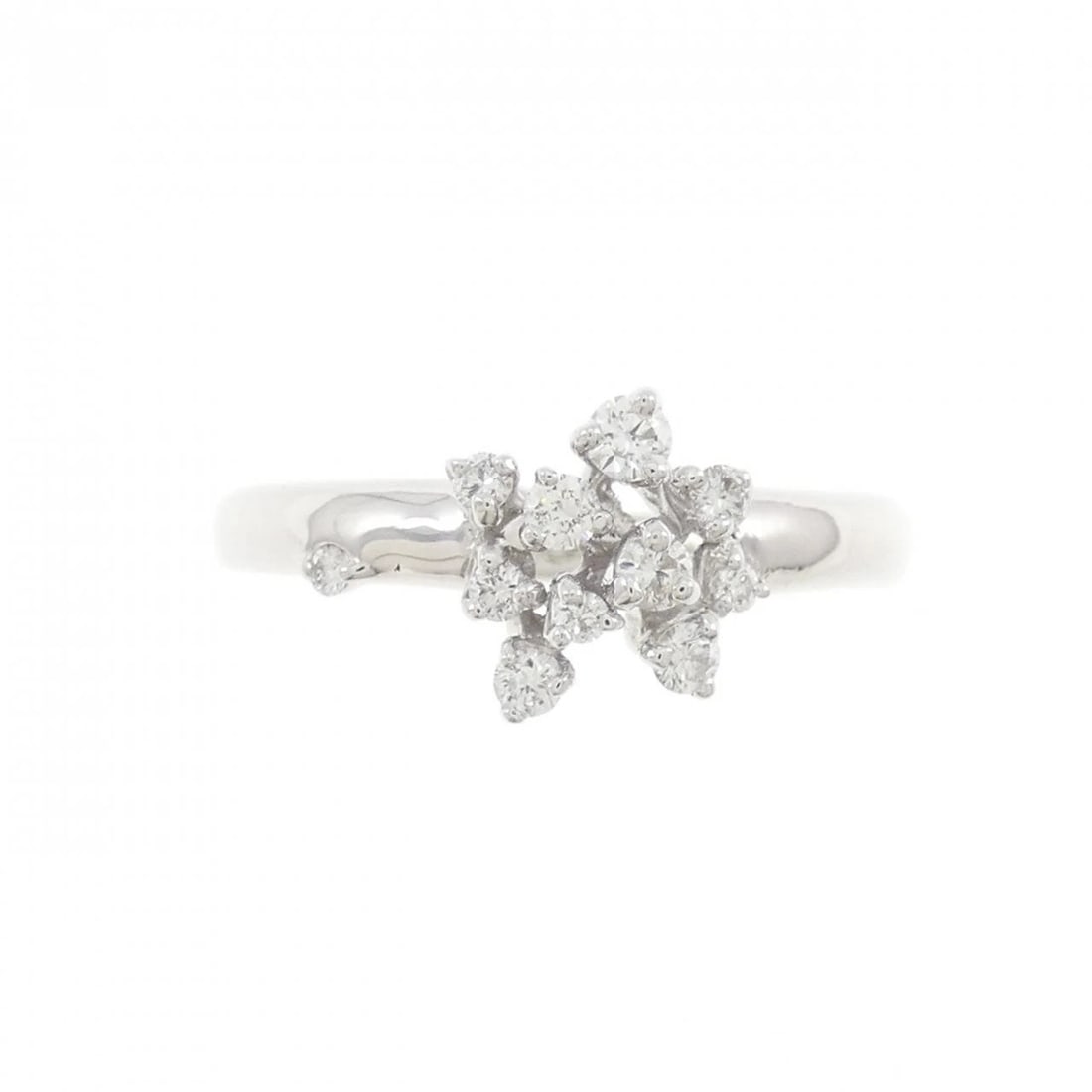 K18WG DIAMOND RING - 2