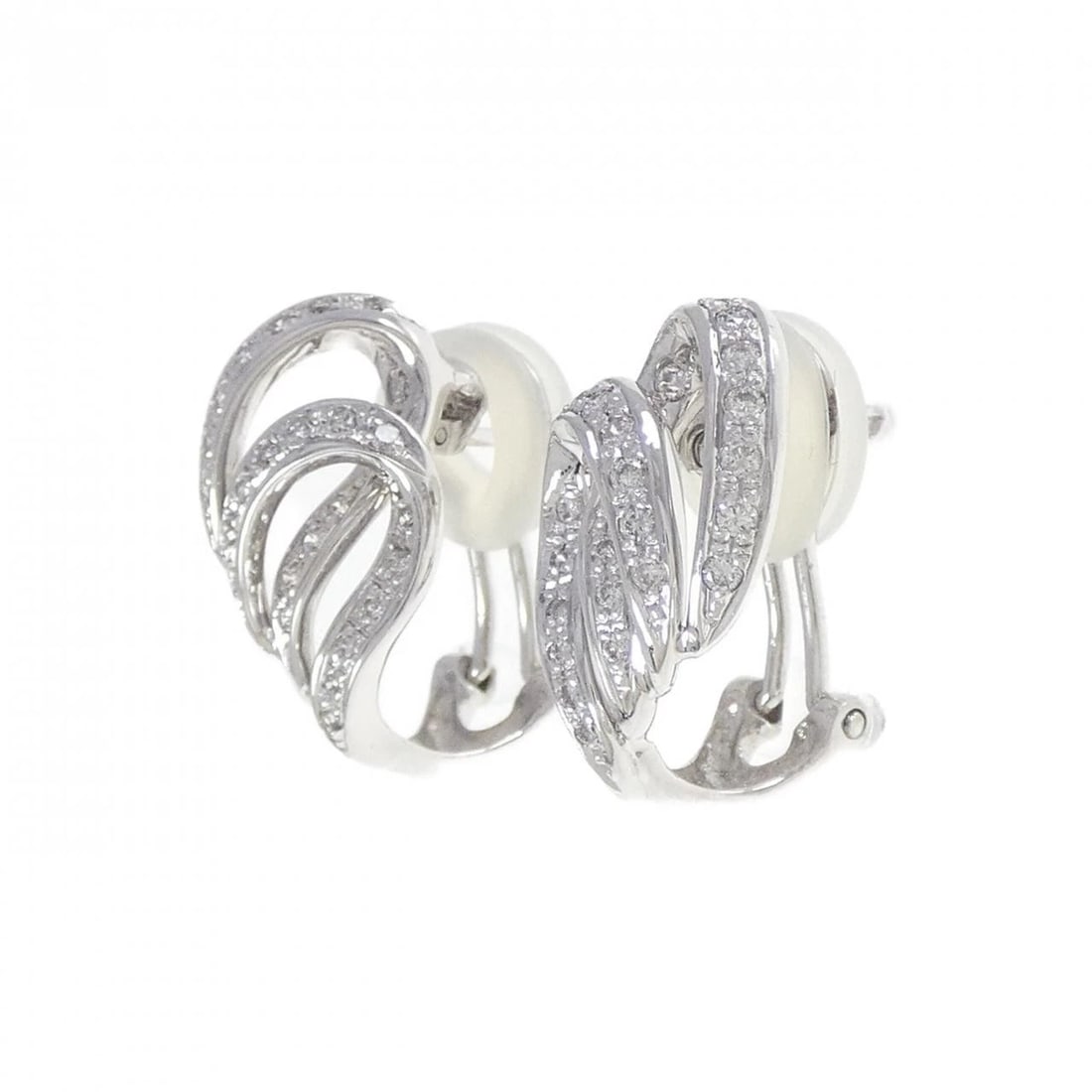 K18WG DIAMOND PIERCE/EARRING - 2