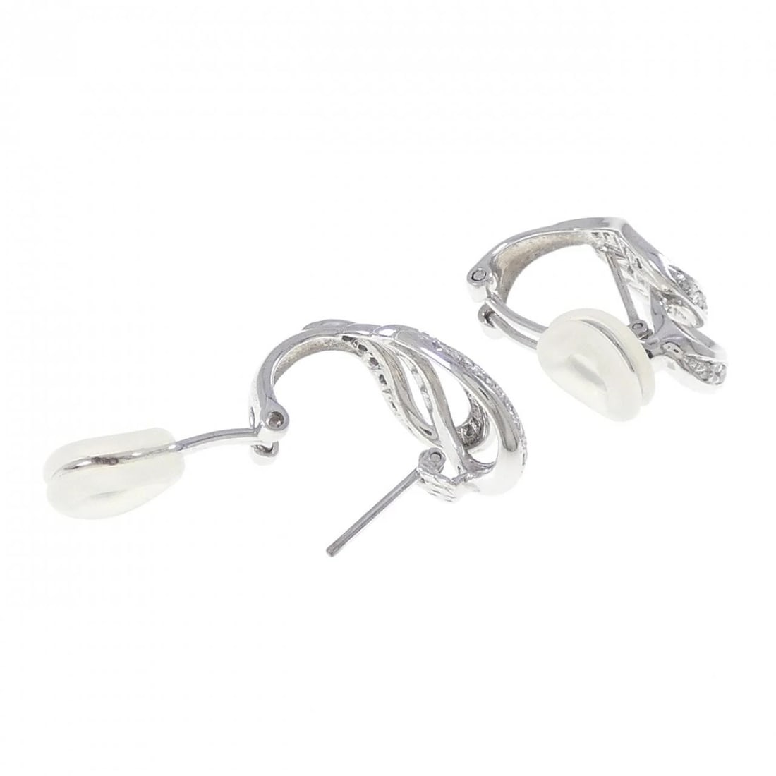 K18WG DIAMOND PIERCE/EARRING - 3