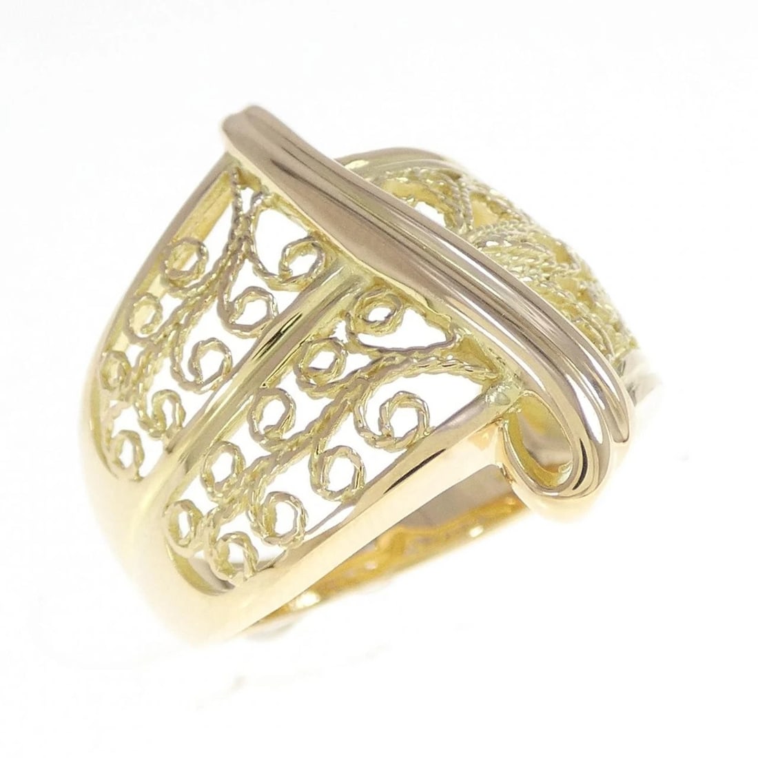 K18YG RING: K18YG ring Brand: Unbranded Type/Style: Ring Material: 18K Yellow GoldPT1000, Color: Yellow Gold Size: US 6 1/2 Accessories: None Accessories Notice: When purchasing pre-owned goods, please