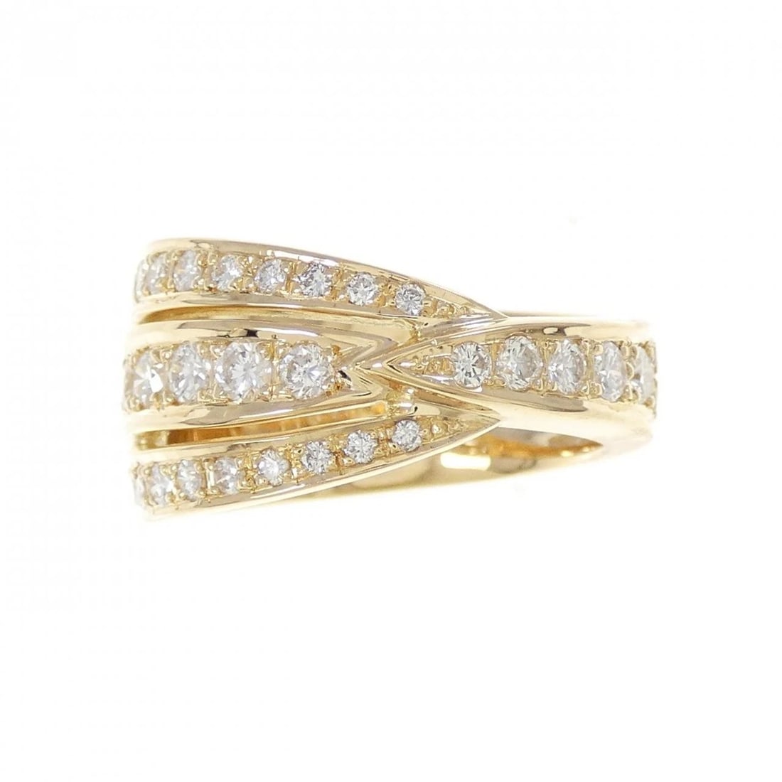 K18YG DIAMOND RING - 2