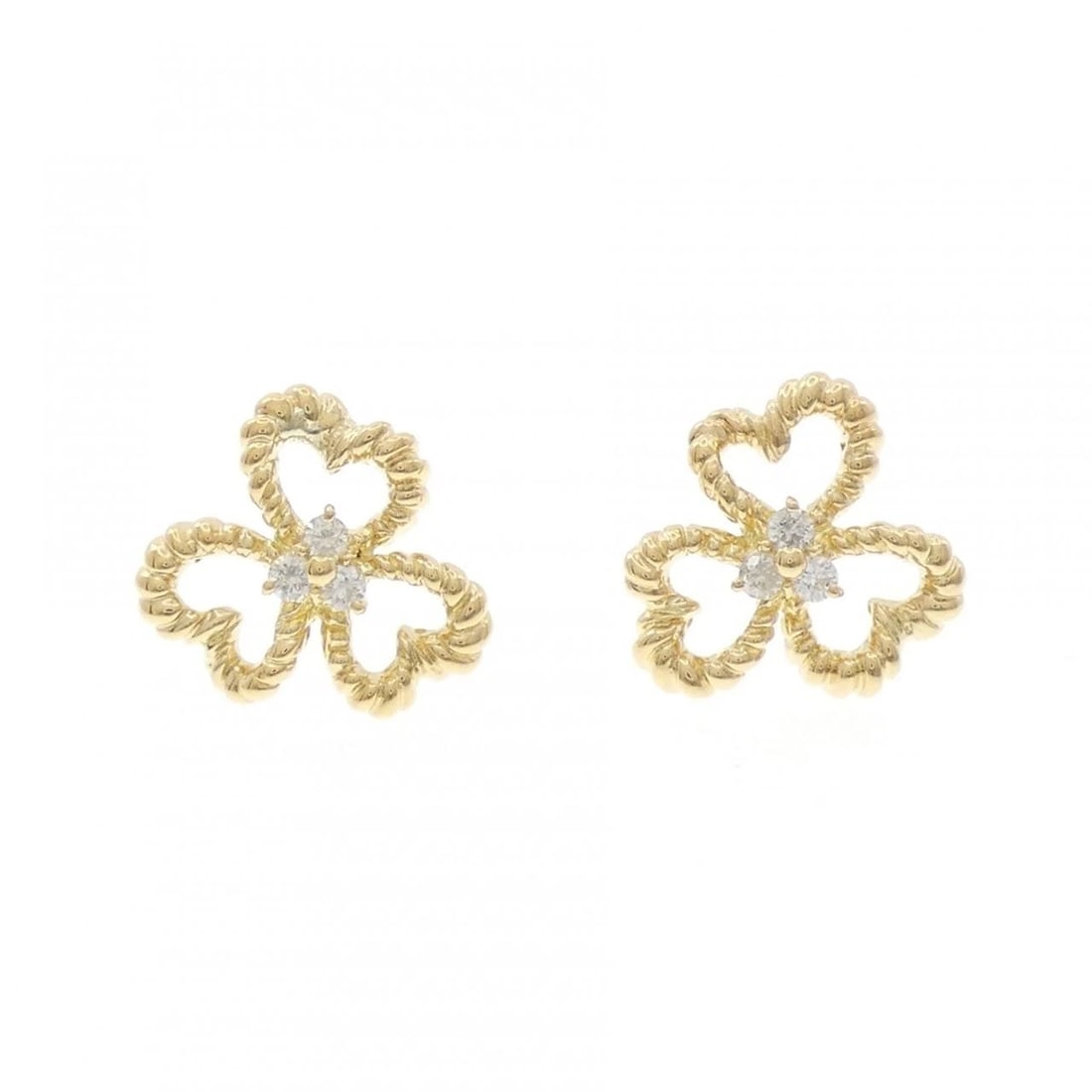 K18YG DIAMOND PIERCE: K18YG Diamond Pierce Brand: Unbranded Type/Style: Diamond Pierce/Earring Material: 18K Yellow Gold, Main Stone/Creation Natural Color: Yellow Gold Size: Approximate dimensions (height x width):