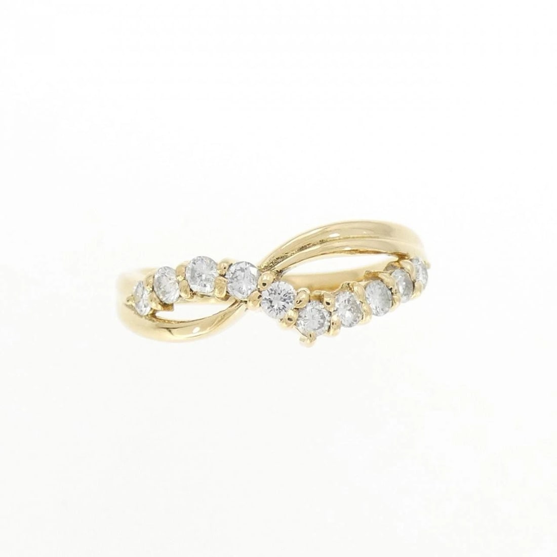 K18YG DIAMOND RING: K18YG Diamond Ring Brand: Unbranded Type/Style: Diamond ring Material: K18YG, Main Stone/Creation Natural Color: Yellow gold Size: US 5 3/4 Accessories: None Accessories Notice: When purchasing