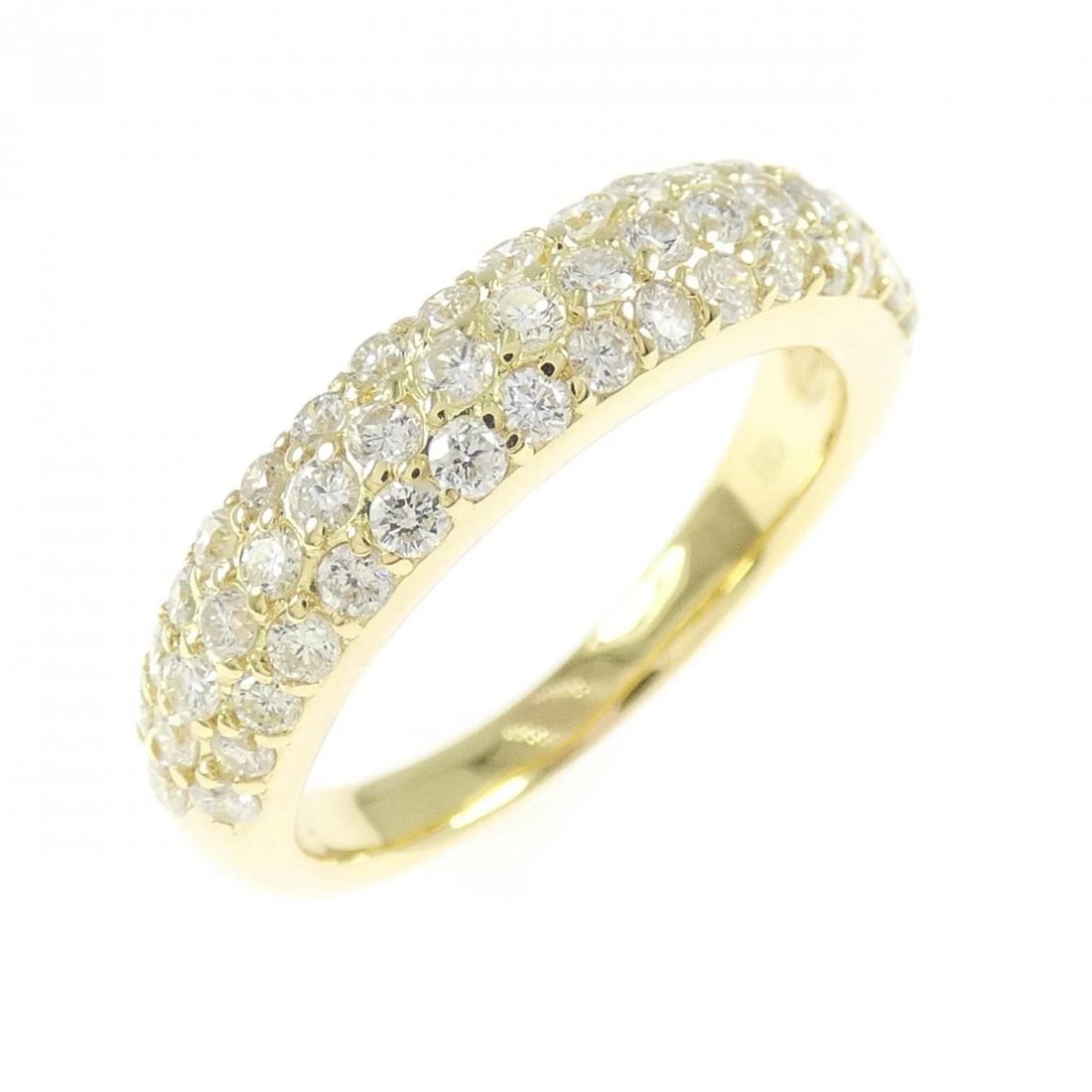 K18YG PAVE DIAMOND RING (1 of 3)