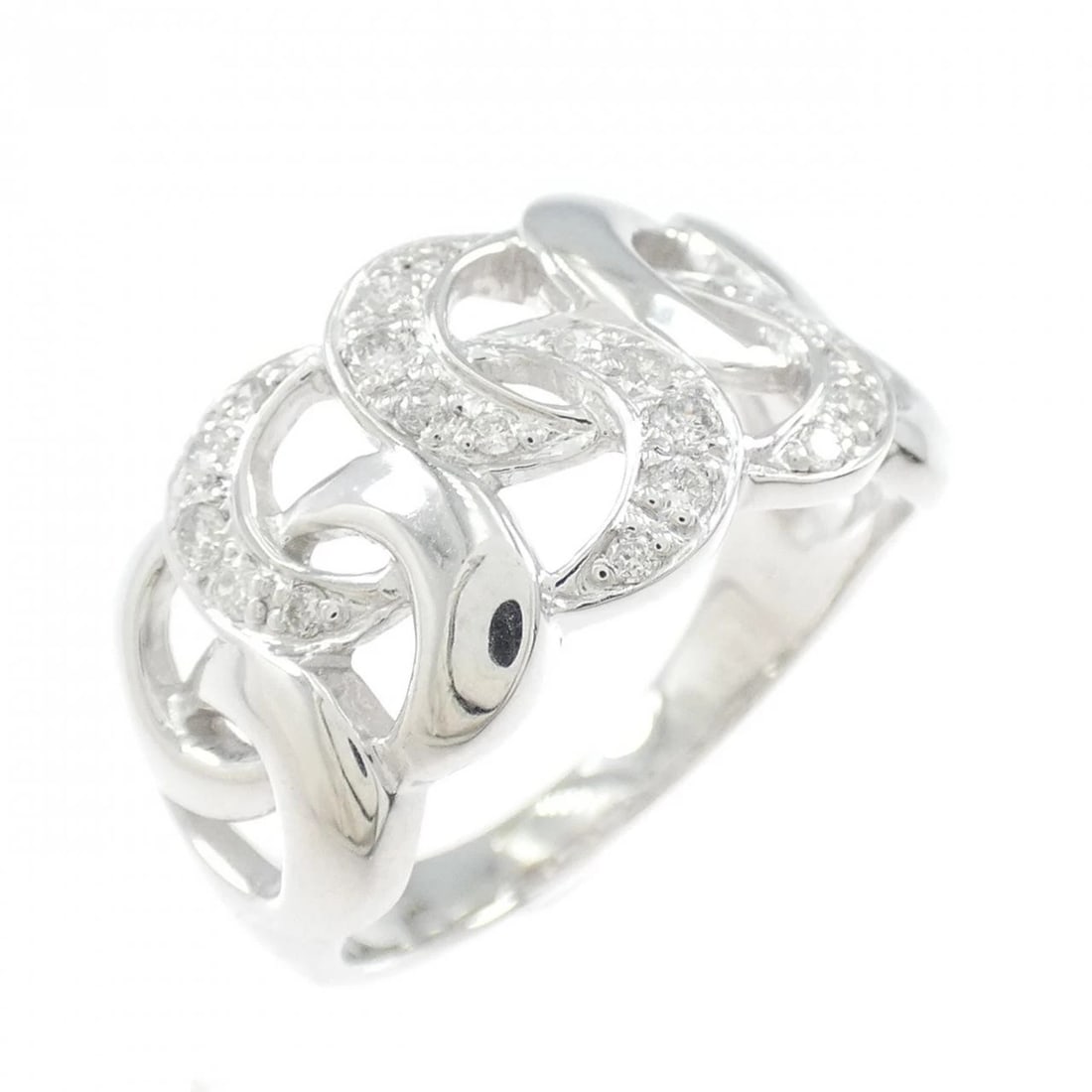 K18WG DIAMOND RING: K18WG Diamond Ring Brand: Unbranded Type/Style: Diamond Ring Material: 18k White Gold, Main Stone/Creation Natural Color: White Gold Size: US 5 1/2 Accessories: None Accessories Notice: When