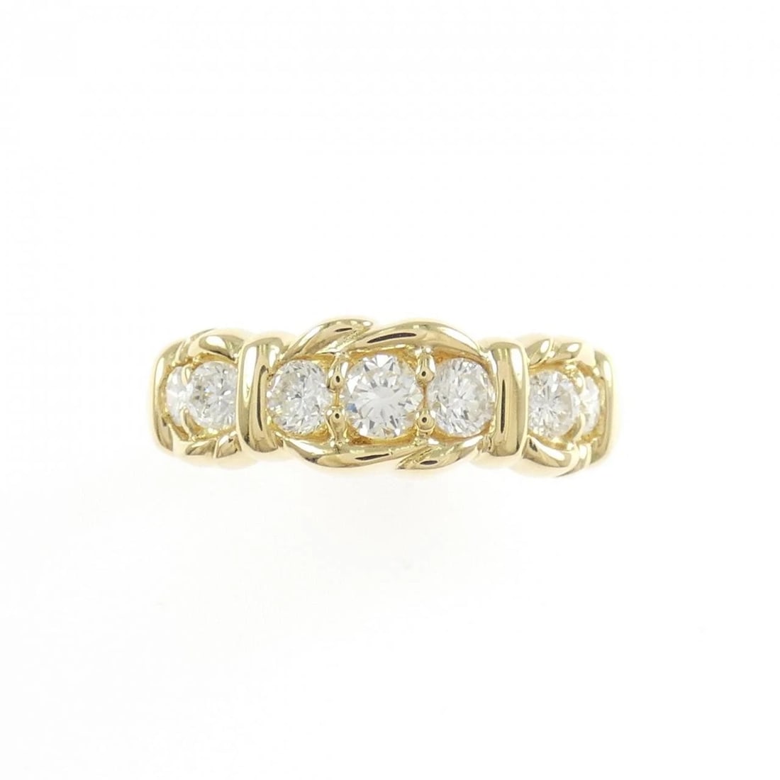 K18YG DIAMOND RING: K18YG Diamond Ring Brand: Unbranded Type/Style: Diamond Ring Material: K18YG, Main Stone/Creation Natural Color: Yellow gold Size: US 5 1/2 Accessories: None Accessories Notice: When purch