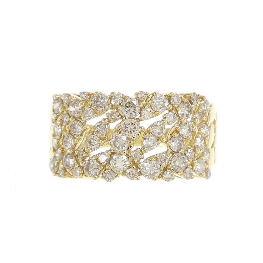K18YG DIAMOND RING - 2