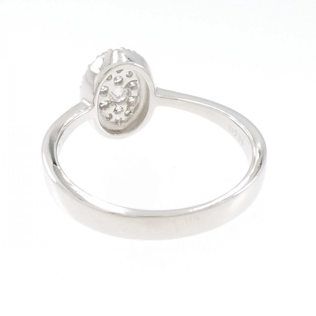 K18WG DIAMOND RING - 2