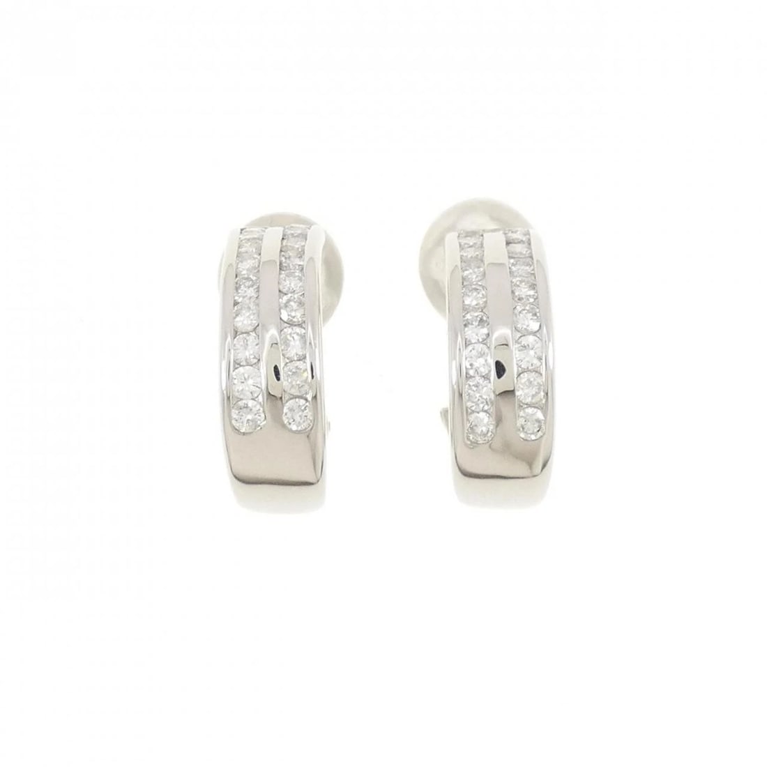 PT DIAMOND PIERCE: PT Diamond Pierce Brand: Unbranded Type/Style: Diamond Pierce/Earring Material: PT, Main Stone/Creation Natural Color: silver Size: Actual Size Approx. height x width: 18.0mm x 6.3mm Accessories: