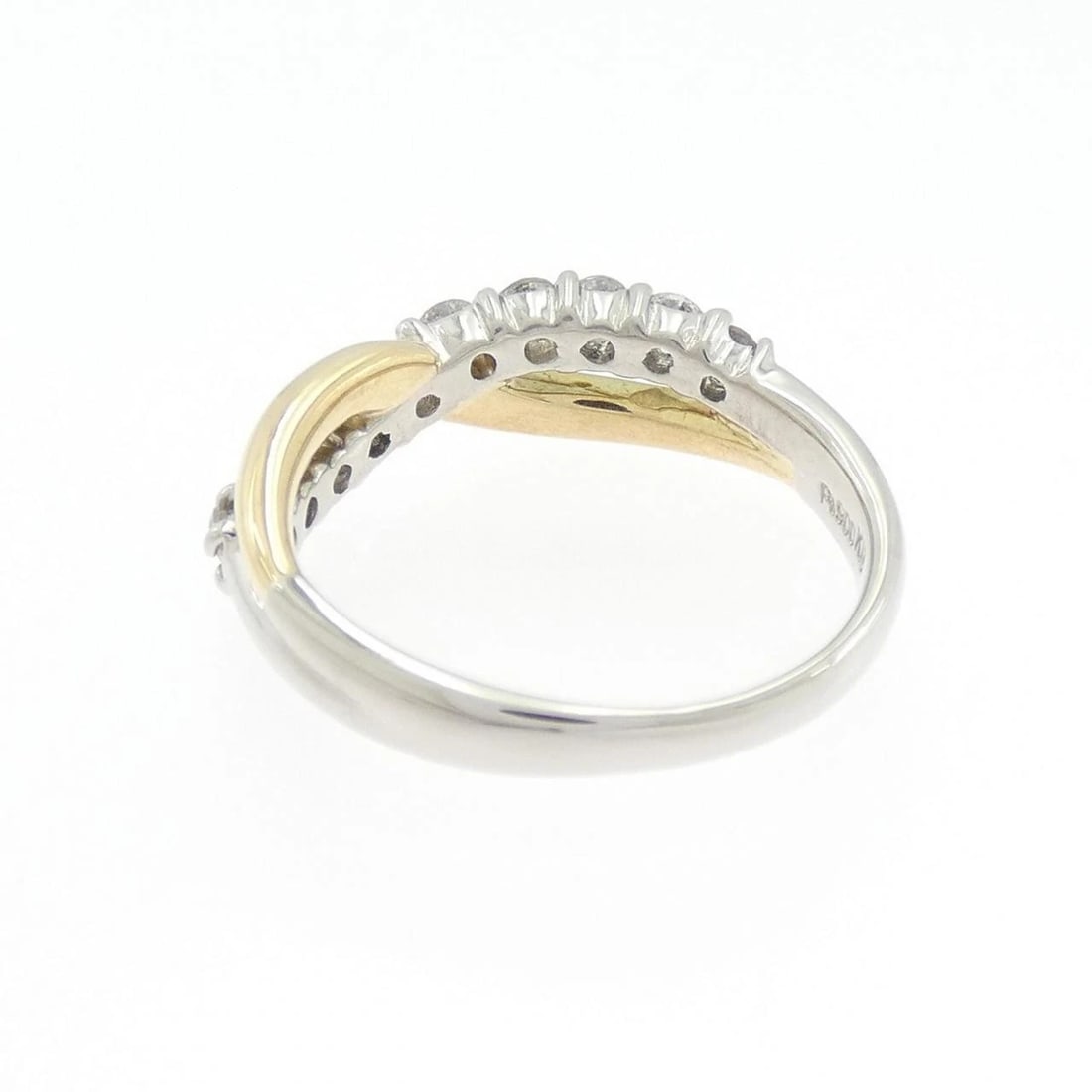 PT900/K18YG DIAMOND RING - 2