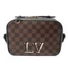 LOUIS VUITTON SANTA MONICA DAMIER CANVAS BROWN SHOULDER BAG: LOUIS VUITTON Santa Monica Damier canvas Brown Shoulder Bag Brand: LOUIS VUITTON Type/Style: Shoulder Bag Material: Damier canvas Color: Brown Size: H:about 5.7inch W:about 8.5inch D:about 2.8inch