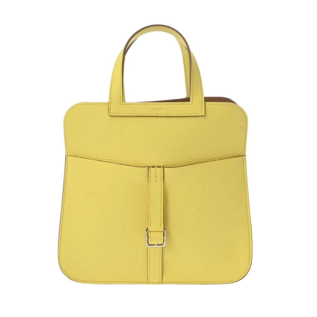 HERMES ARZAN 25 2WAY TAURILLON CLEMENCE LIMONCELLO/CHAI HANDBAG: HERMES Arzan 25 2WAY Taurillon Clemence limoncello/chai Handbag Brand: HERMES Type/Style: Handbag Material: Taurillon Clemence Color: limoncello/chai ? SilverMetal Size: H:about 6.7inch W:about
