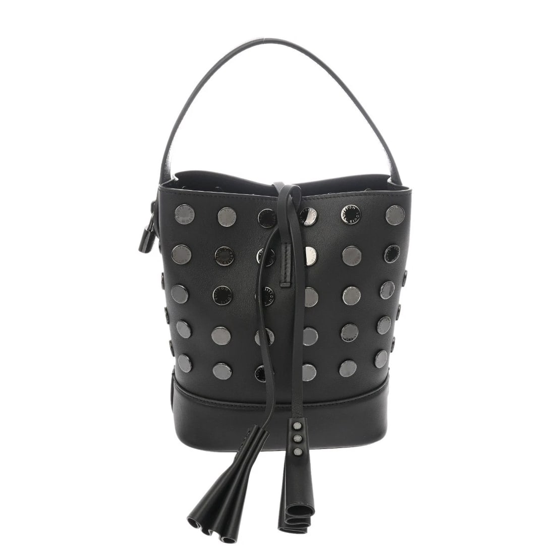 LOUIS VUITTON CALF LEATHER NOIR HANDBAG: LOUIS VUITTON Calf leather Noir Handbag Brand: LOUIS VUITTON Type/Style: Handbag Material: Calf leather Color: Noir Size: H:about 8.7inch W:about 7.3inch D:about 4.7inch Accessories: None Accessories
