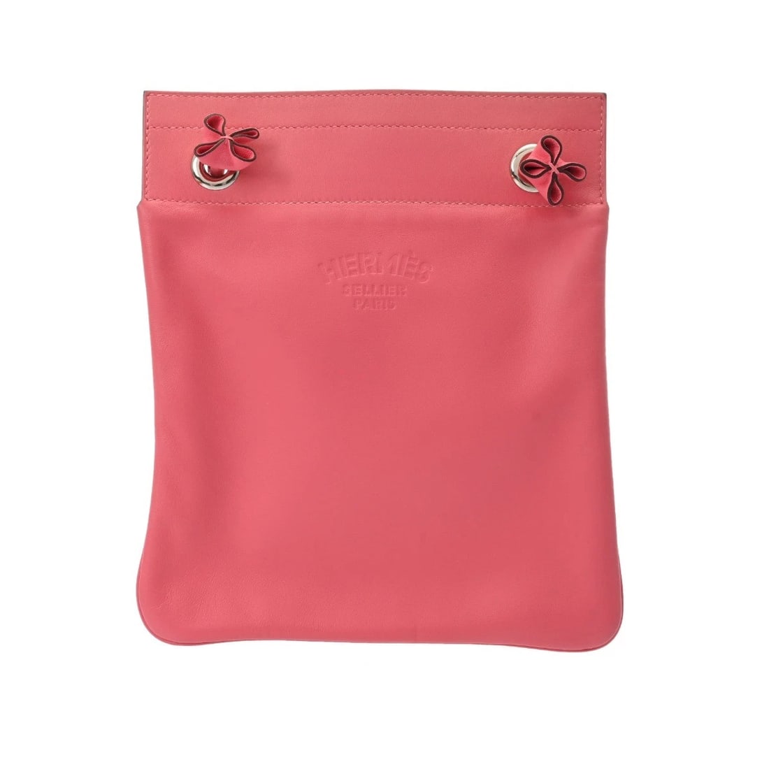 HERMES ARINE MINI VAUX SWIFT ROSEAZALEE SHOULDER BAG: HERMES Arine Mini Vaux Swift RoseAzalee Shoulder Bag Brand: HERMES Type/Style: Shoulder Bag Material: Vaux Swift Color: RoseAzalee ? SilverMetal Size: H:about 9.1inch W:about 7.9inch Accessories: