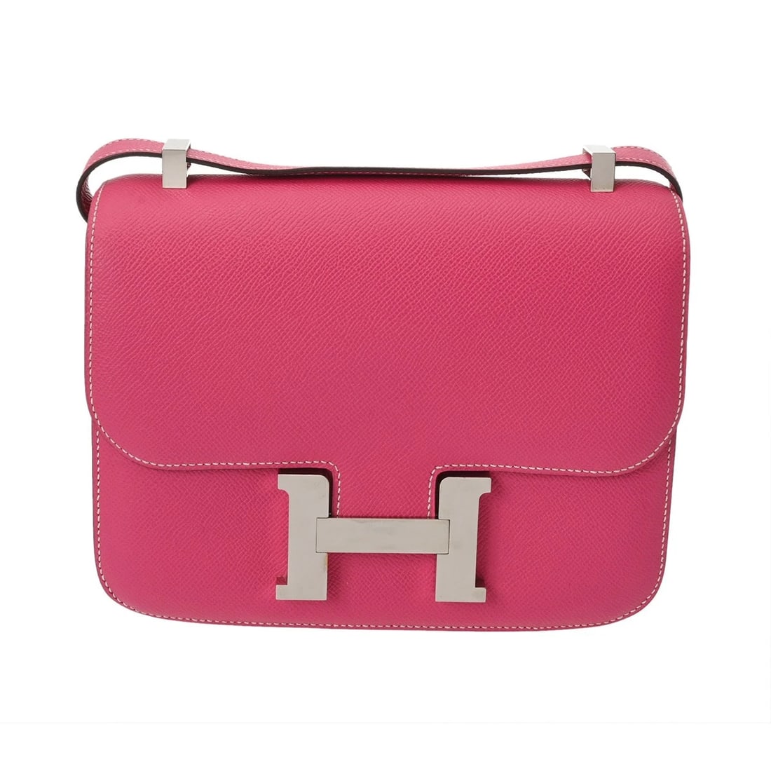 HERMES CONSTANCE VEAU EPSOM ROSE DILIAN SHOULDER BAG: HERMES Constance Veau Epsom Rose dilian Shoulder Bag Brand: HERMES Type/Style: Shoulder Bag Material: Veau Epsom Color: Rose dilian ? SilverMetal Size: H:about 7.3inch W:about 9.1inch D:about 2.0inch 