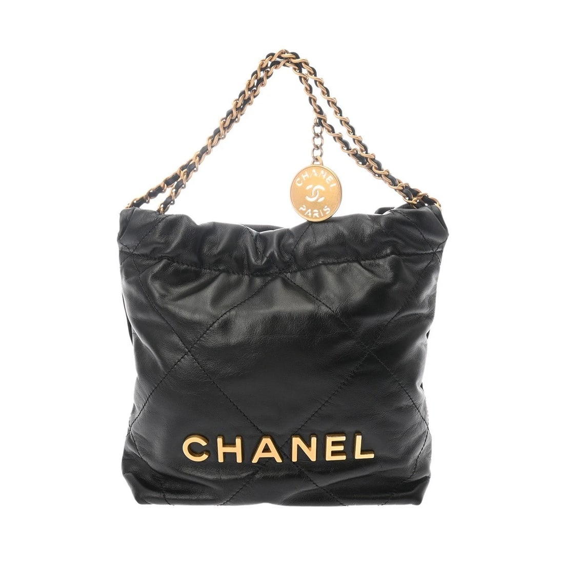 CHANEL MINI HANDBAG BLACK HANDBAG (1 of 6)
