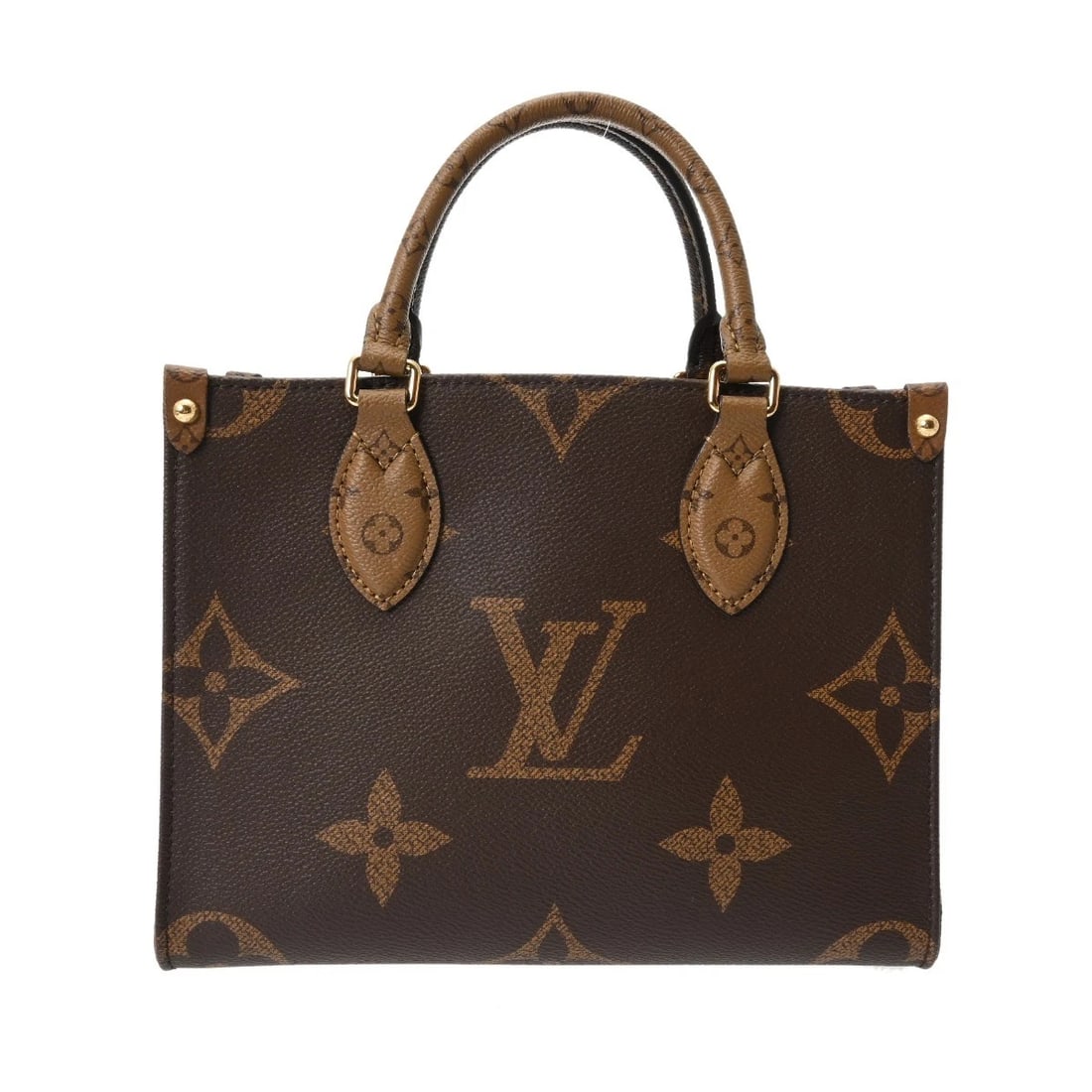 LOUIS VUITTON PM 2WAY MONOGRAM REVERSE: LOUIS VUITTON PM 2WAY Monogram reverse Brand: LOUIS VUITTON Type/Style: Handbag Material: Monogram canvas Color: Brown Size: H:about 7.5inch W:about 9.8inch D:about 4.1inch Accessories: None <