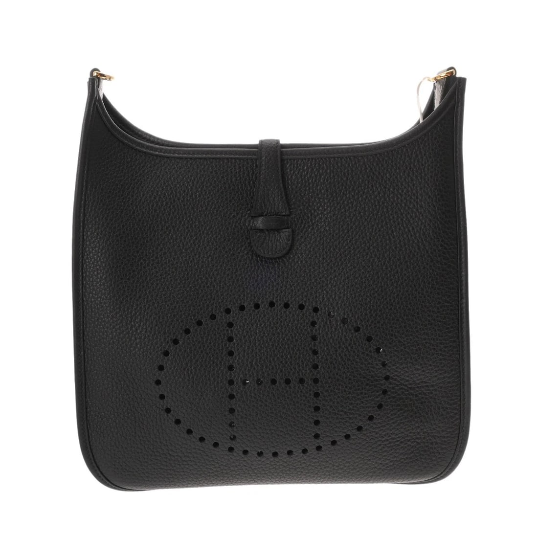 HERMES EVELYN 3 PM TAURILLON CLEMENCE BLACK SHOULDER BAG: HERMES Evelyn 3 PM Taurillon Clemence black Shoulder Bag Brand: HERMES Type/Style: Shoulder Bag Material: Taurillon Clemence Color: black ? Gold Metal Size: H:about 10.4inch (Center) W:about 11.0inch 